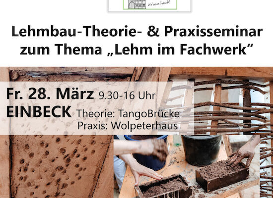 Lehmbauseminar - Theorie und Praxis in Einbeck